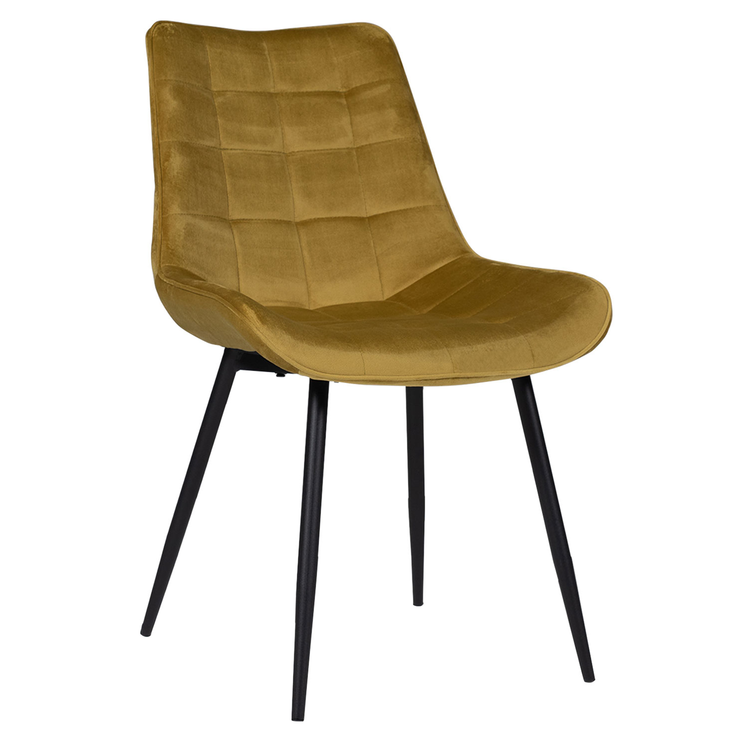 4 fundas elásticas plegables para sillas de comedor, fundas de asiento para  sillas de cocina, color mostaza, funda para silla