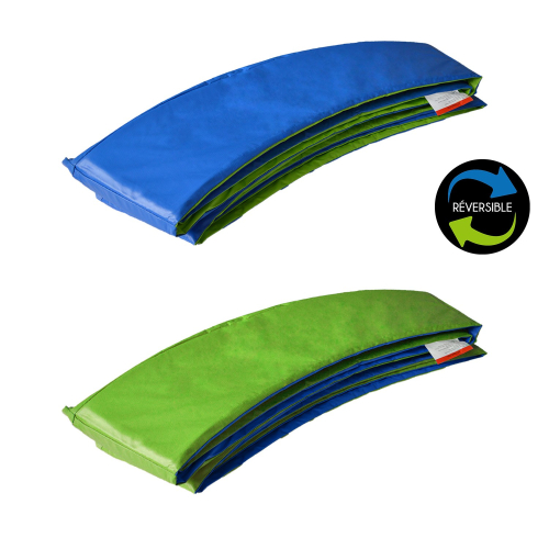 Matelas de protection réversible pour trampoline CAIRNS - vert/bleu