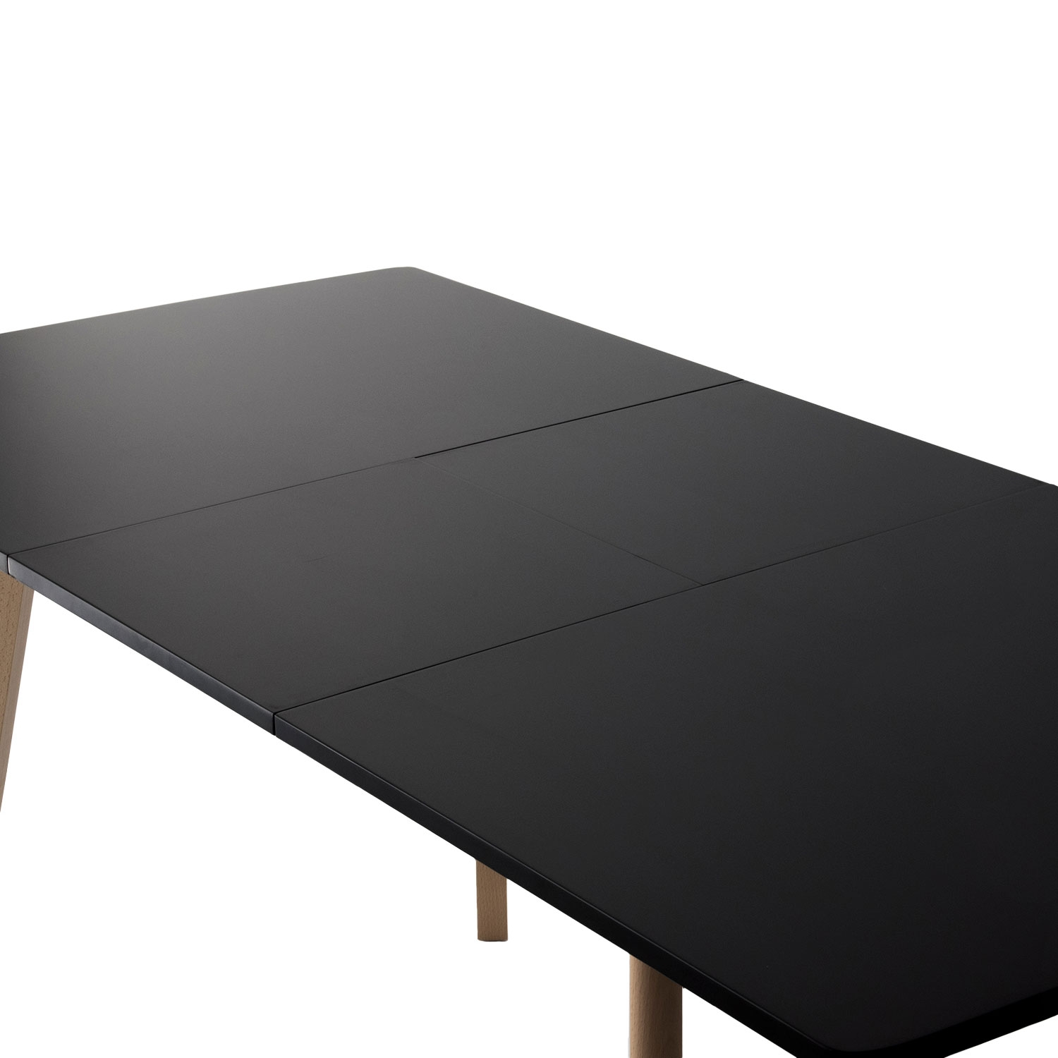 Table extensible 120/160cm noire HELGA