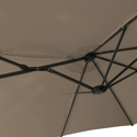 Sombrilla doble 2,7 x 4,6 m LINAI color topo