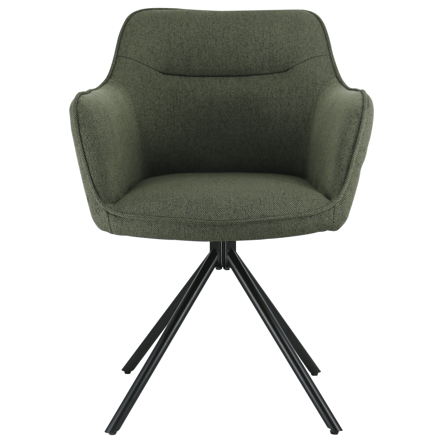 Lote de 2 sillas de tela verde DANNA
