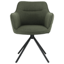 Lote de 2 sillas de tela verde DANNA