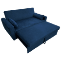 MATT Sofá cama de 2 plazas de terciopelo azul