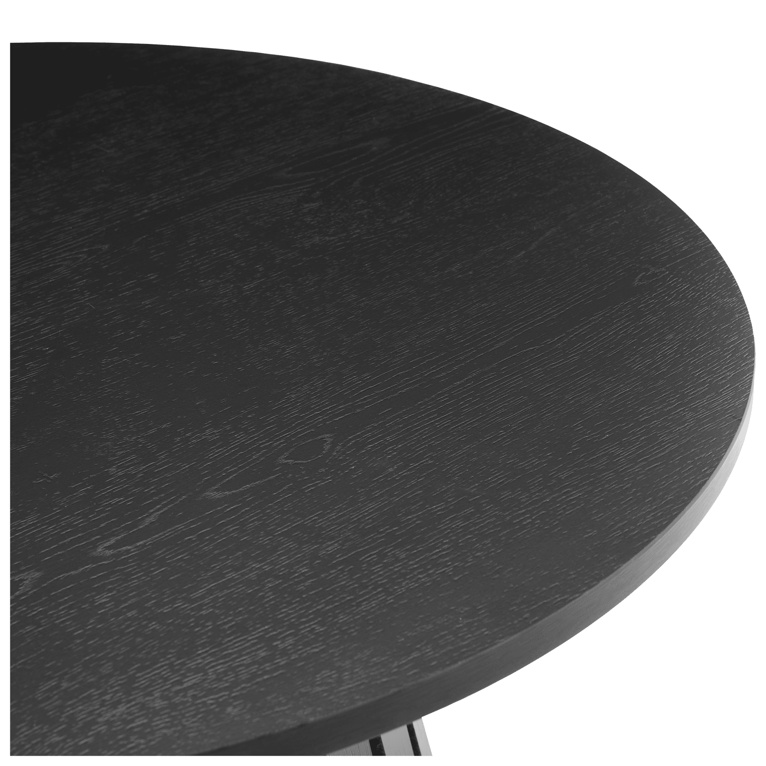 Table basse ronde 80cm style scandinave noire LIV