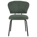 Lote de 2 sillas de terciopelo verde NILSA