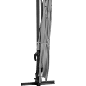Sombrilla excéntrica MOLOKAI rectangular 3x4m gris + funda