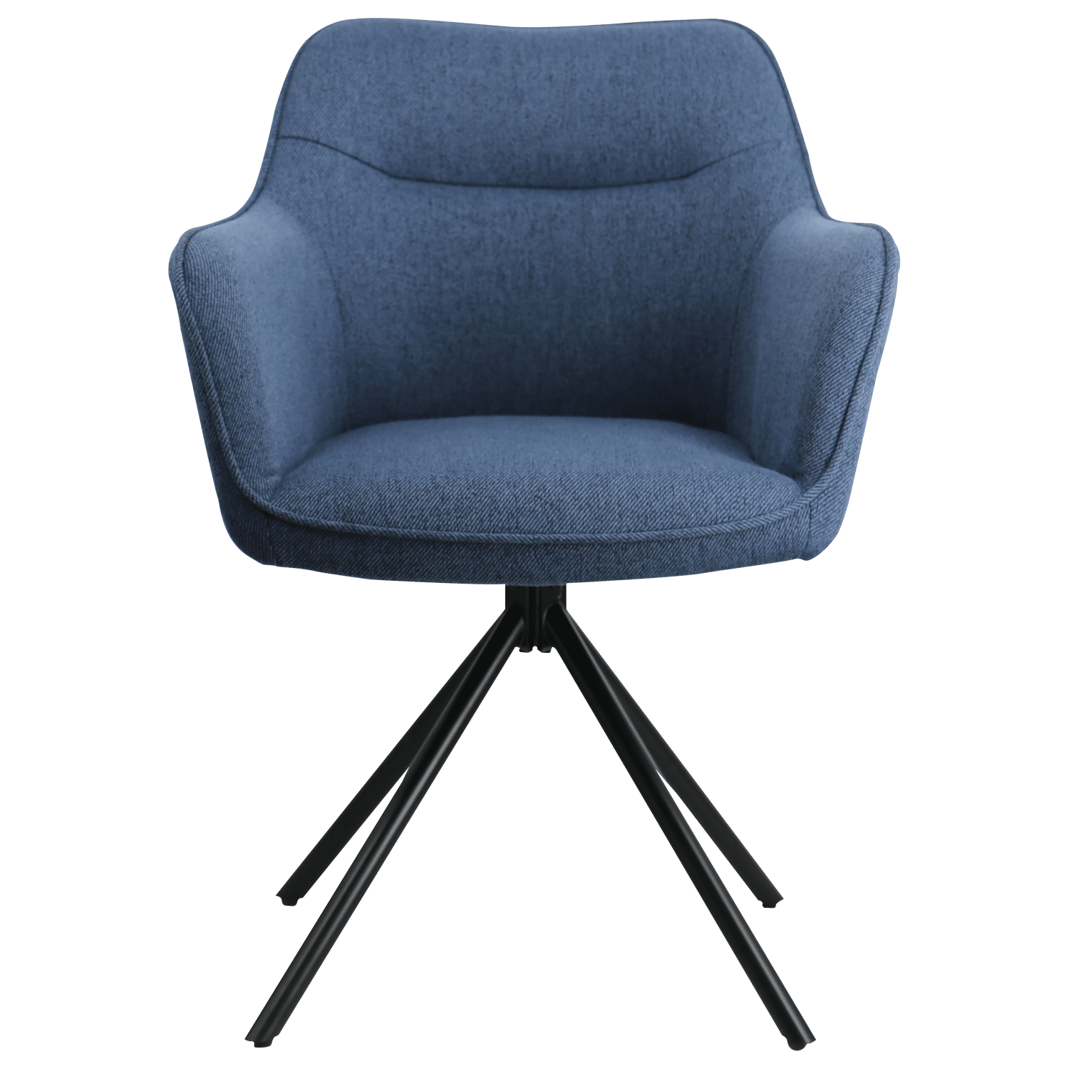 Lote de 2 sillas de tela azul DANNA