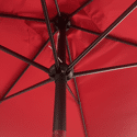 Parasol droit HAPUNA rectangulaire 2x3m rouge