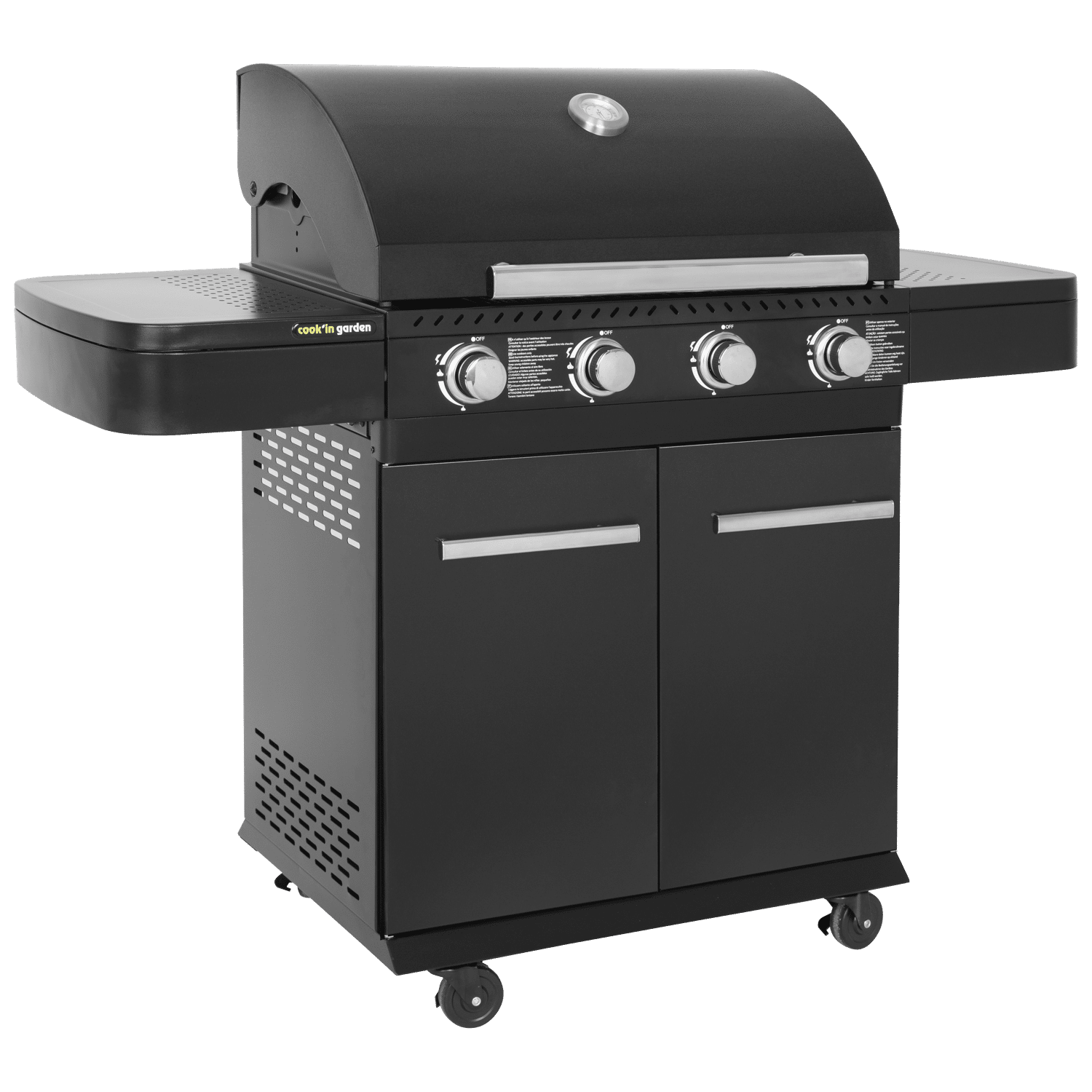 Cook'in Garden - Barbecue au gaz FYRA avec thermomètre - 4 brûleurs