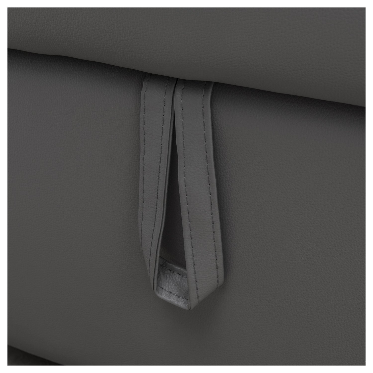 Canapé d'angle convertible simili CLARK 3 places gris