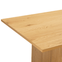 Ensemble table 180cm et 2 bancs style scandinave ALMA