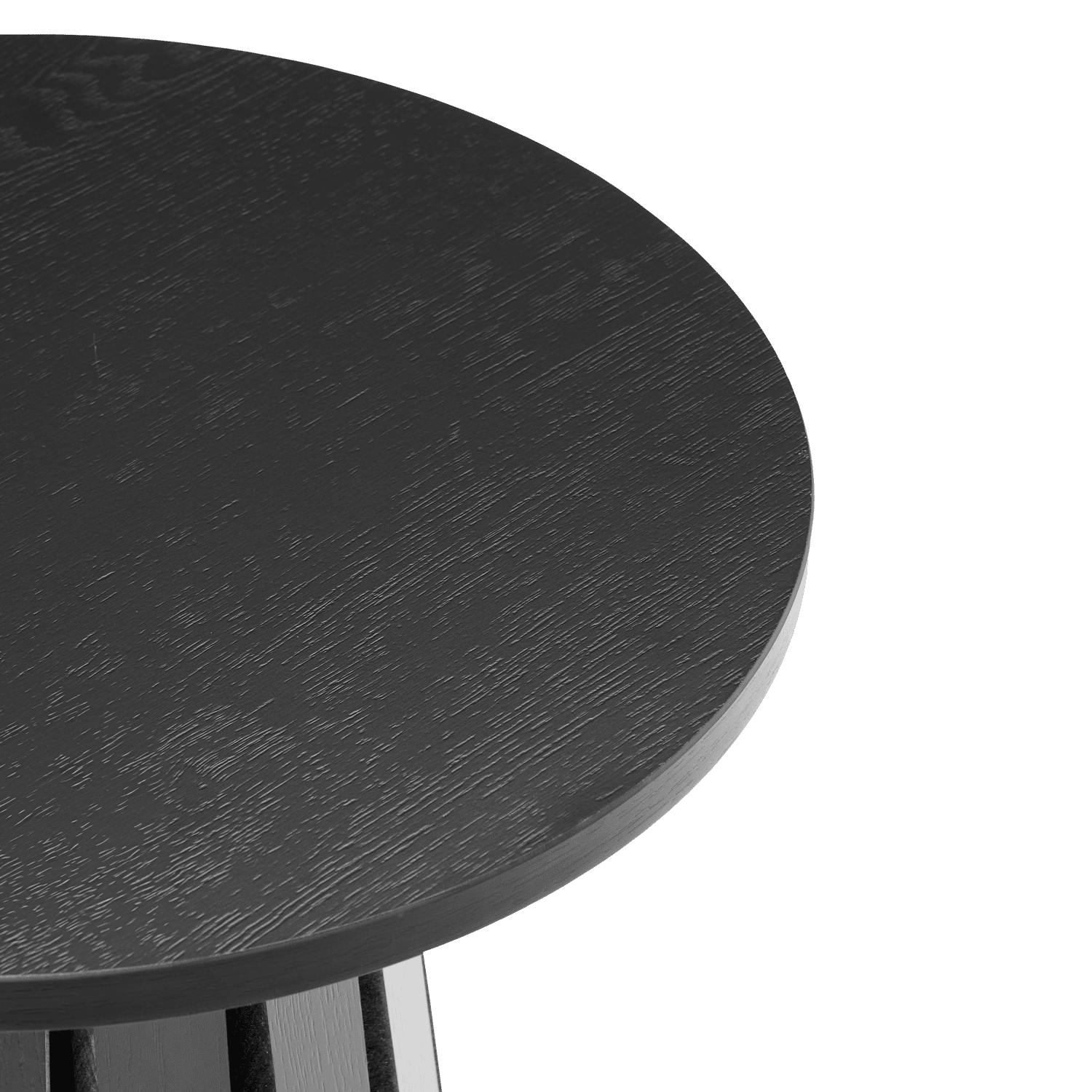 Table d'appoint ronde style scandinave noire LIV