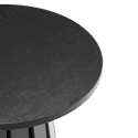 Table d'appoint ronde style scandinave noire LIV