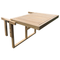Table de balcon rabattable en acacia SUMBA