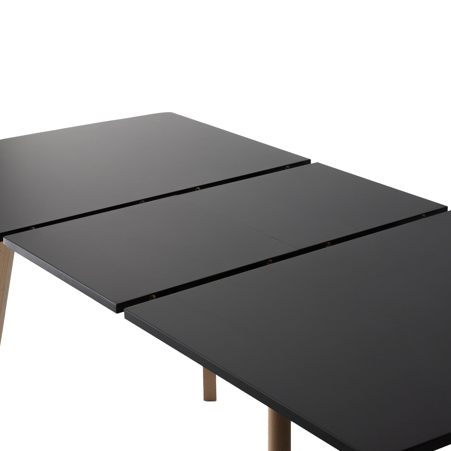 Table extensible HELGA 120 / 160cm noire
