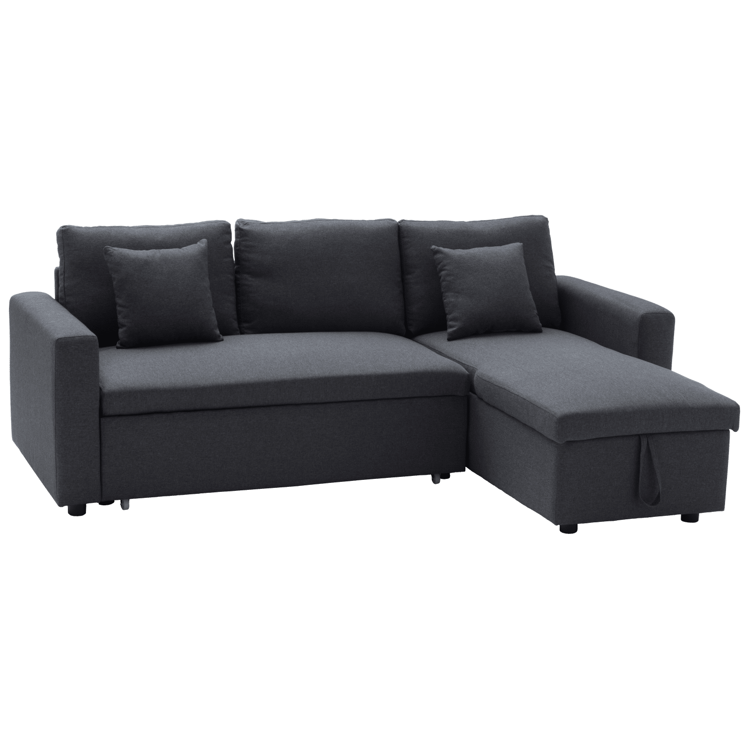 Sofá cama CLARK 3 plazas color gris jaspeado