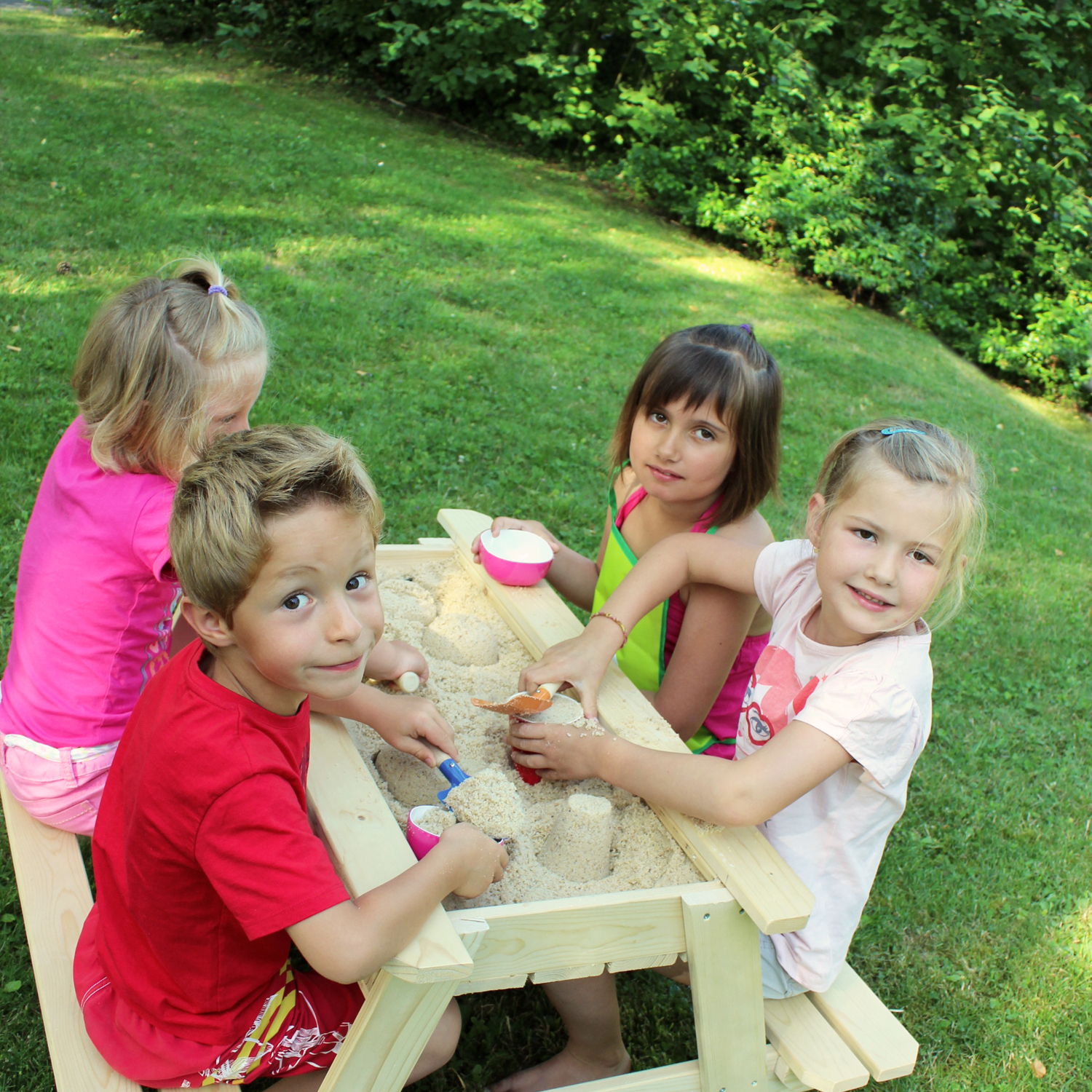 Soulet - Table en bois pour enfants avec bac à sable intégré