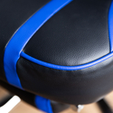 Silla gaming color negro y azul LINK