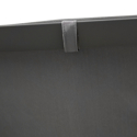 Cama con dosel de exterior BARBADOS - aluminio antracita/cojines grises