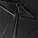 Sombrilla doble 2,7x4,6m LINAI color negro