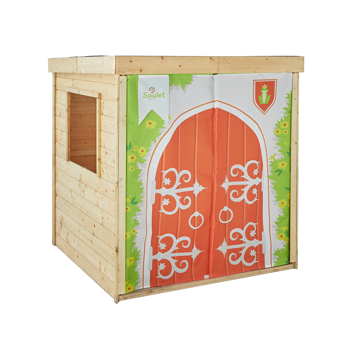 Soulet - Cabane en bois et tissu pour enfants PRINCESSE