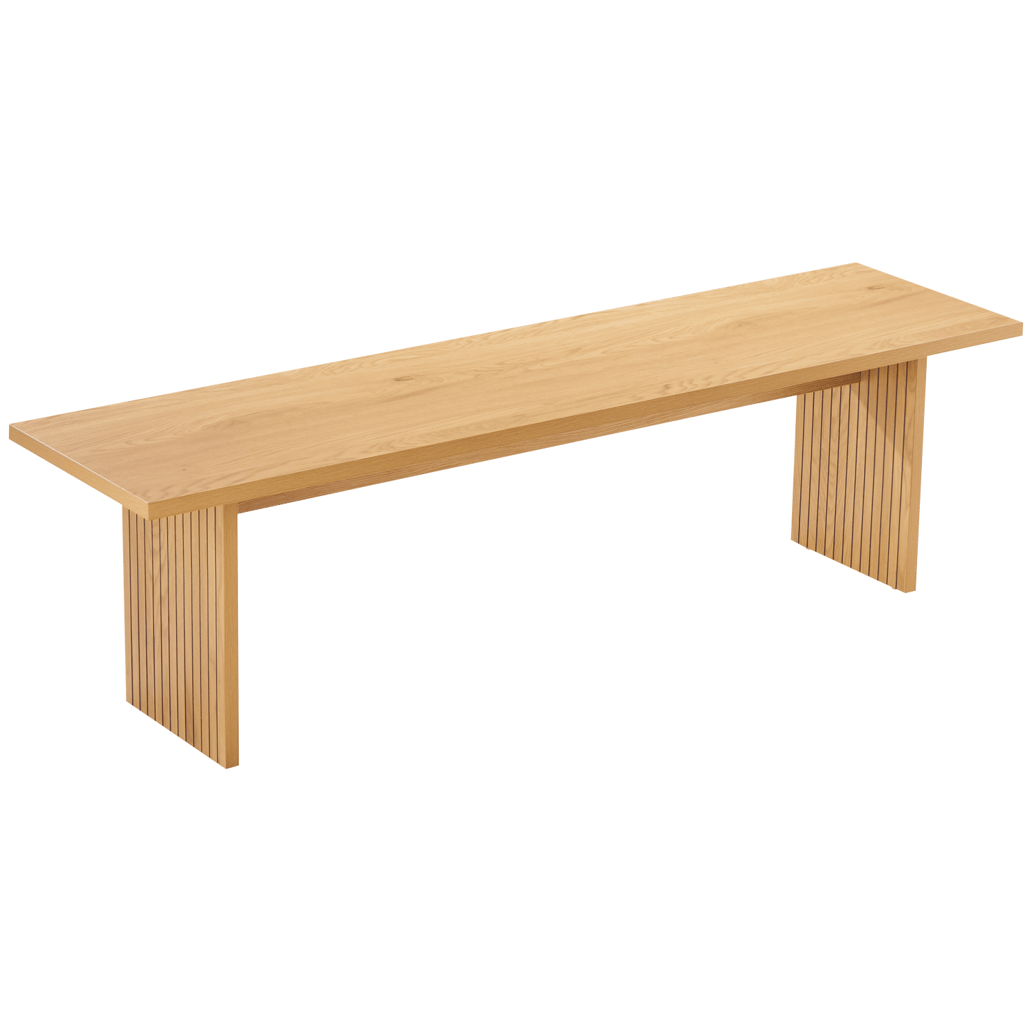 Ensemble table 180cm et 2 bancs style scandinave ALMA