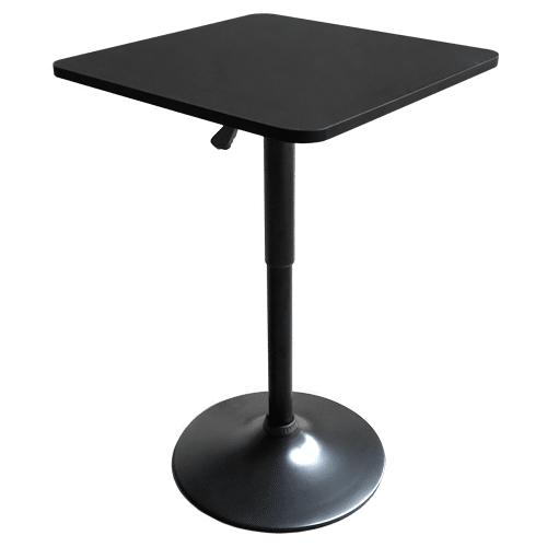 Table de bar carrée noire LUKE