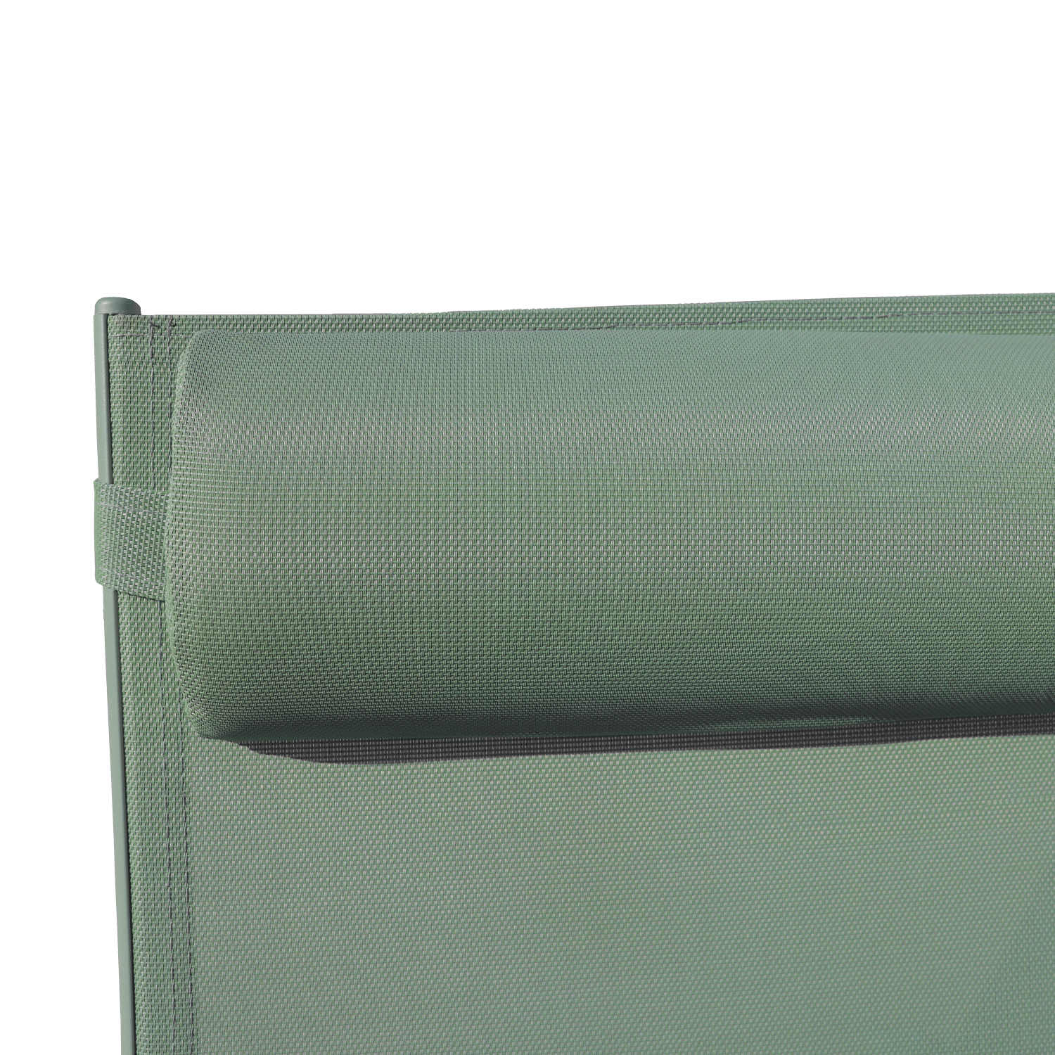 Lote de 2 tumbonas GALAPAGOS de textileno verde salvia - aluminio verde salvia